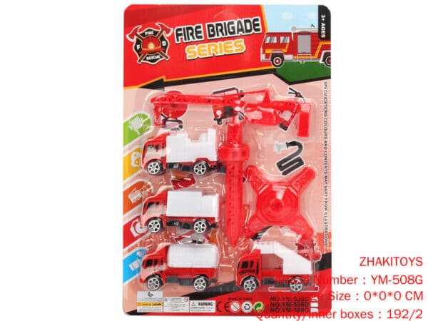 Slide fire truck crane