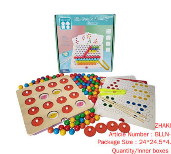 Wooden Beads & Memory Chess 2 IN 1