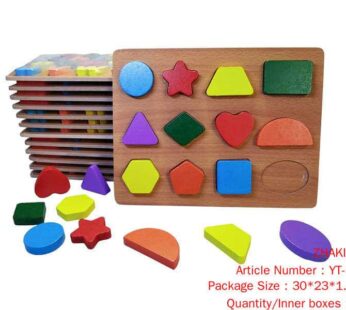 Wooden cognitive board shape Bricks