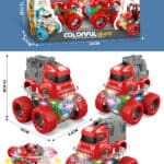 Colorful/Four-Wheel Drive/Double Inertia Stunt Fire Truck