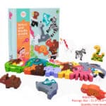 Wooden Letter Three-Dimensional Animal PUZZLE GAME