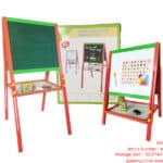 Wooden easel black and white double-sided liftable LEARNING BOARD