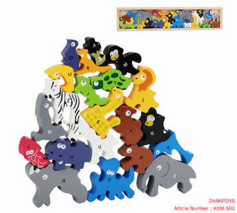 Wooden animal stacking music stereo Bricks PUZZLE GAME