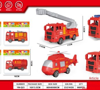 Sliding Cartoon Fire Truck