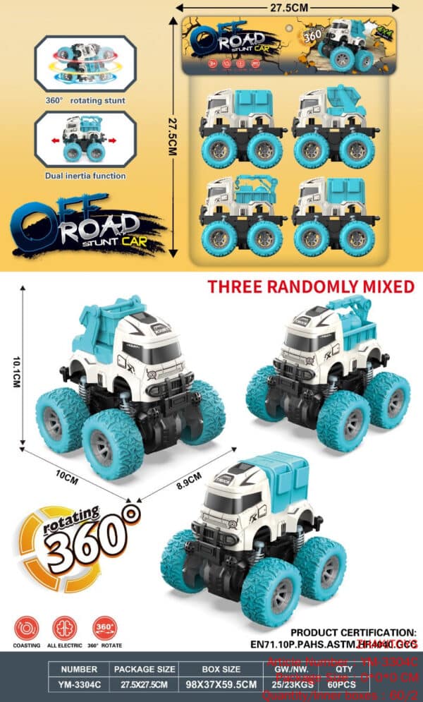 Dual Inertia/Four-Wheel Drive/Spring/Stunt Eco-Car