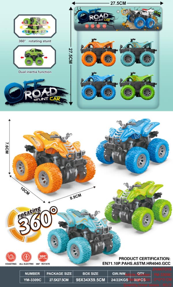 Double Inertia/Four-Wheel Drive/Spring/Stunt Beach Motorcycle