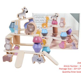 Wooden stacking animal Bricks stacking balance