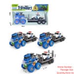 Colorful/Four-Wheel Drive/Double Inertia Stunt Police Car Drag Warrior Cartoon Police Car