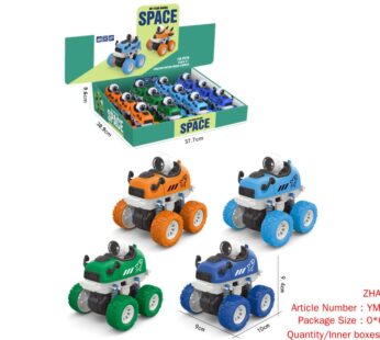 Dual Inertia/Four-Wheel Drive/Spring/Stunt Space Cartoon Car 12 PCs