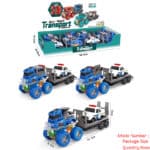 Colorful/Four-Wheel Drive/Double Inertia Stunt Police Car Drag Warrior Cartoon Police Car