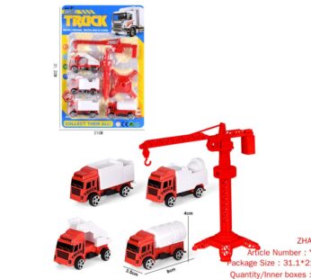 Sliding suit fire truck 4 car accessories