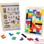 Wooden Tetris Bricks PUZZLE GAME 0.9 thick