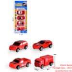 Slide suction plate fire truck 4 PCS truck