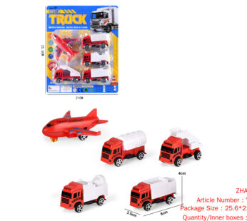 Slide suction plate fire truck 4 PCS truck 1 aircraft