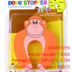 EVA safety door card-little monkey (yellow orange light blue red)