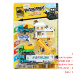 Sliding cartoon engineering vehicle set series