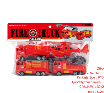 Huili fire truck/plane (4 PCs)