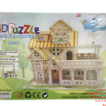 Heat shrinkable film European villa 3D jigsaw puzzle