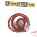 Soft glue simulation flat-headed snake 75cm (multi-color mixed)