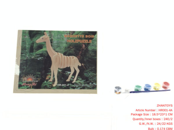 3D wooden jigsaw puzzle DIY painting