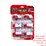 Set taxi fire truck (6 cars)