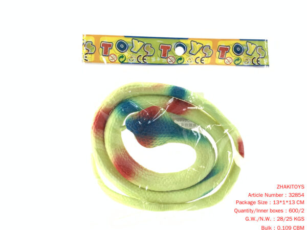 Soft glue simulation Macaroon snake 75cm (multi-color mixed)