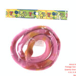 Soft glue simulation makaron flat-headed snake 75cm (multi-color mixed)