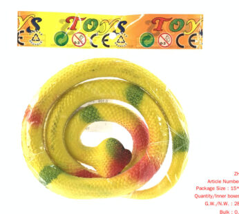 Soft glue simulation flat-headed snake 90cm (multi-color mixed)