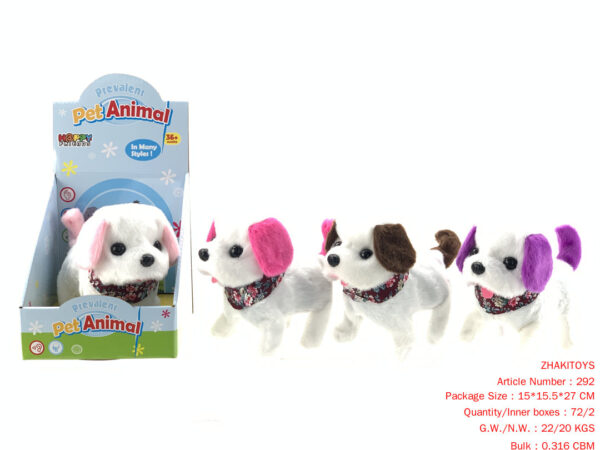 barking walking B /O stuffy dog