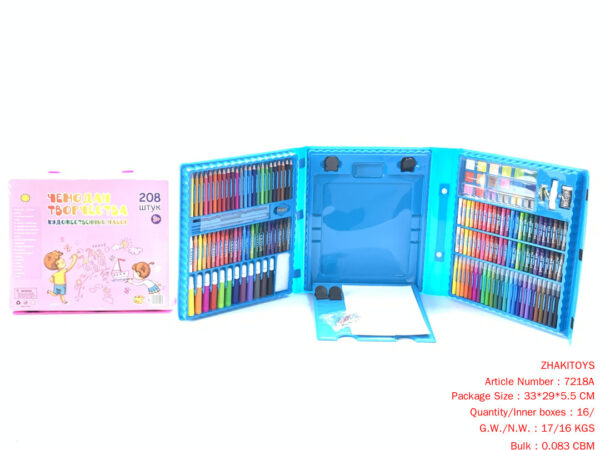 208-piece set with drawing board (Russian)