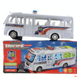 Music lights electric super police bus