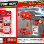 Taxi fire truck set