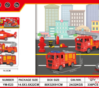 Sliding Fire Truck Series PVC Bags 3