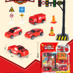Taxi Set Fire Truck Traffic Light Series