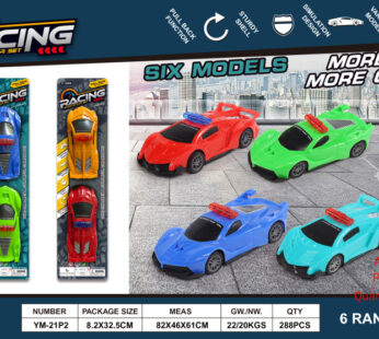 2 Sliding Sports Cars (3 Colored Board Mixed)