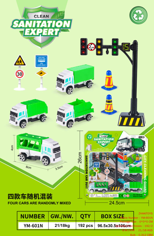 Taxi Set Eco-Car Traffic Light Series