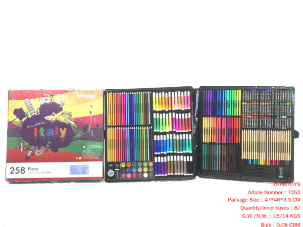 258 Pieces Brush Watercolor Pen STATIONERY Painting Set