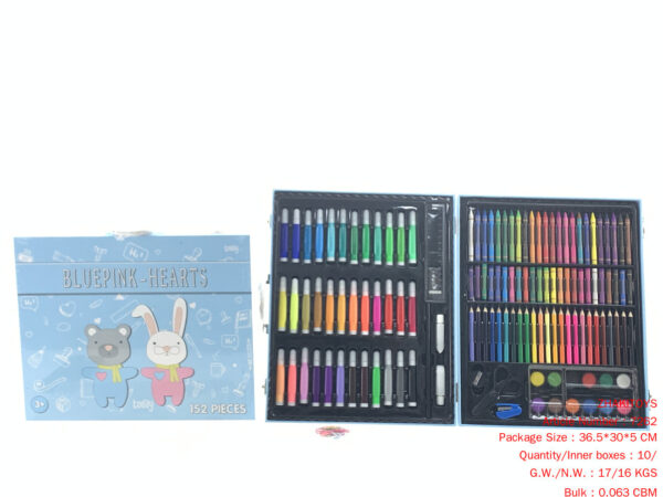 152PCs Brush Watercolor Pen Stationery Painting Kit
