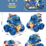 Colorful/Four-Wheel Drive/Dual Inertia Stunt Police Car