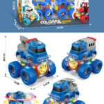 Colorful/Four-Wheel Drive/Dual Inertia Stunt Police Car