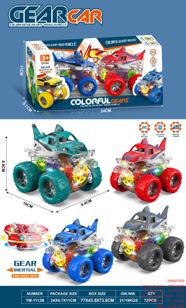 Colorful/Four-Wheel Drive/Double Inertia Stunt Marine Animals