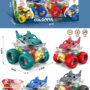 Colorful/Four-Wheel Drive/Double Inertia Stunt Marine Animals