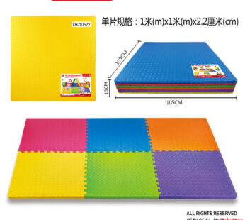 1 meter leaf pattern large floor mat 6pcs-(EVA PUZZLE GAME-EVA floor mat)