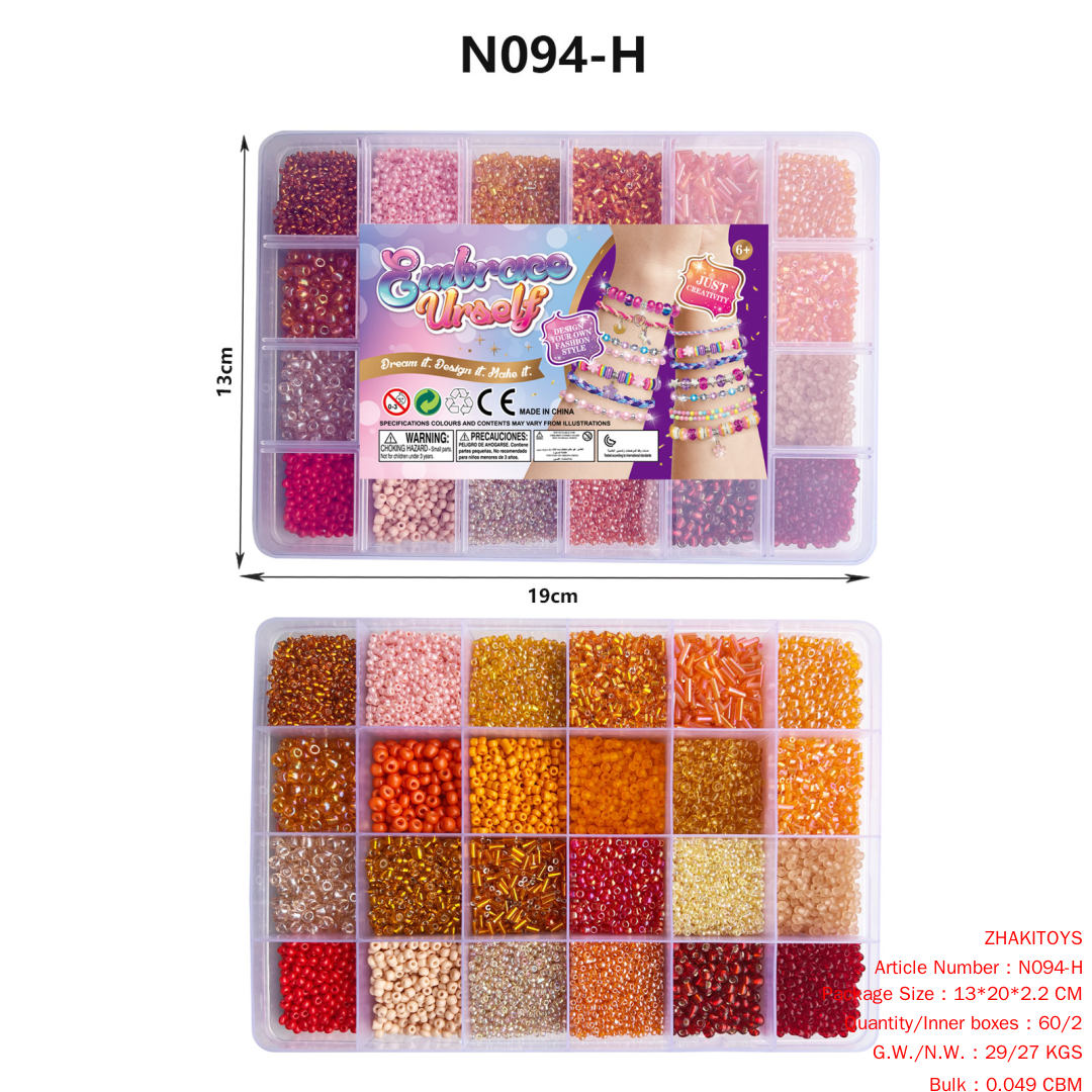 24 Grid Bead (Orange Yellow Series) 3 24 Grid Bead (Orange Yellow Series)