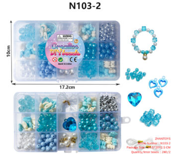 15 DIY bead box (blue ice and snow theme)