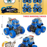 Dual Inertia/Four-Wheel Drive/Spring/Stunt Police Car