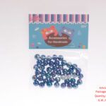 10MM AB Color Plated round Beads (Dark Blue)