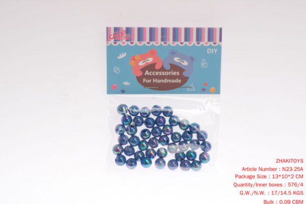 10MM AB Color Plated round Beads (Dark Blue)