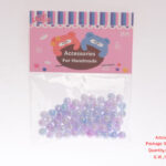 8mm Gradient Dream Color round Beads (Purplish Red)