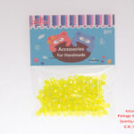 8mm Transparent AB Color Horn Pearl (Yellow)